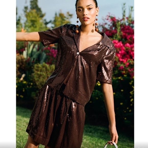 Staud Carey Metallic Top - Picture 3 of 11